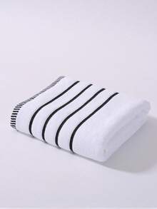 1pc/2pcs Bamboo Fiber Towel Set - Lightweight & Soft, Super Absorbent Bath Towel And Hand Towel [Thin], Quick-Drying, Skin-Friendly, Durable, Modern Bathroom Accessory, Perfect Gift For Family And Friends (40x75cm And 70x140cm) - White - View 10
