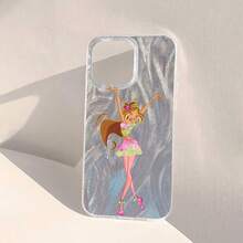 Funda para móvil con diseño de patinadora estrella, compatible con Samsung,  17,  16 Pro Max,  15 Pro Max,  13 y  12. Fabricada en TPU para una protección eficaz contra golpes y caídas. Un regalo ideal para familiares, amigos, seres queridos, parejas y para Navidad. - Pluma pequeña - Ver 1