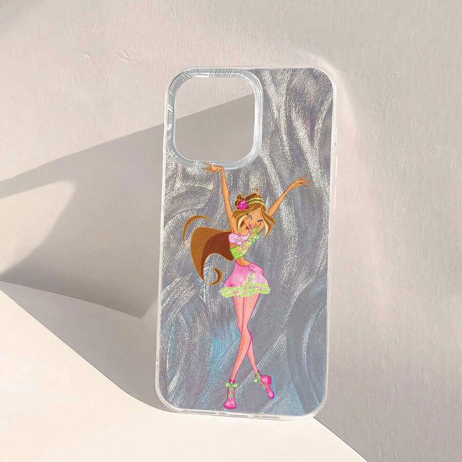 Funda para móvil con diseño de patinadora estrella, compatible con Samsung, 17, 16 Pro Max, 15 Pro Max, 13 y 12. Fabricada en TPU para una protección eficaz contra golpes y caídas. Un regalo ideal para familiares, amigos, seres queridos, parejas y para Navidad. - Pluma pequeña - Ver 1