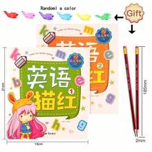 2 Books/Set English Tracing Books - ABC Writing Practice Workbooks - Handwriting Exercises - Learn To Write Alphabe - White - View 7