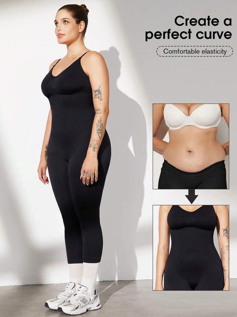 Plus Size Woman Activewear Yoga Clothes Seamless Gym Sports High Support Moisture Wicking Workouts Breathable Outdoor Jumpsuit Rompers Bodysuit Sportwear