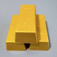Slow Rebound Pu Slow Rebound Gold Brick Squeeze Toy, Realistic Gold Ingot & Gold Bullion Toy, Perfect Gift, Birthday Gift - Multicolor - View 2