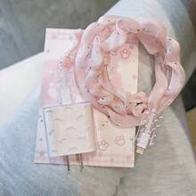 4个粉色蝴蝶图案苹果20W数据线保护套，兼容 16/16 Pro Max/15/14/13/11充电器适配器和充电线，防弯折软壳 - 粉色 - 查看 2