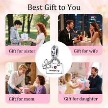 镀银饰品适合女性 DIY 吊坠、手链和项链，是情人节、母亲节的理想礼物 - 銀色 - 查看 8