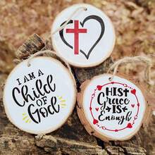 65张可重复使用的宗教绘画小模板，3英寸可重复使用的工艺装饰模板，墙贴，岩石标牌，杯垫，帆布家居装饰模板（圣经经文） - 聖經經文 - 查看 2