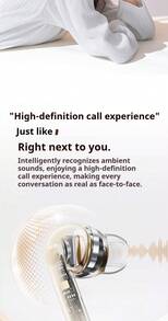 Auriculares Bluetooth Lenovo EA230-5.4: Cancelación de ruido intrauditiva, baja latencia, llamadas de alta definición, sonido estéreo, compatibles con múltiples dispositivos.