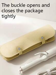 1 Stück Haarstyler Aufbewahrungstasche, hitzebeständige Schutzhülle für Haarglätter, praktisch für die Reise, mit Doppeltaschen - Verschiedenfarbig - Übersicht 2