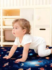 1 件婴儿爬行垫。材质：聚酯纤维。卡通图案学步垫/可折叠爬行垫/适合家庭和旅行使用。防滑表面，防水，易于清洁，柔韧性好，四季皆宜。背面带有纹理硅胶点，增强防滑性能。 - SU5030學步墊 - 查看 2