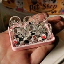Mini Realistic Doll House, Miniature Cherry Tulip Glass Cup Dollhouse Decor Toy - Multicolor - View 8
