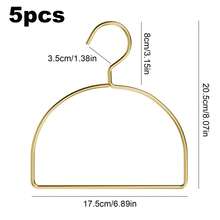 5pcs Gold Metal Scarf Tie Rack - Smooth Polished Finish, Multi-Function Storage Hooks For Belts And Accessories, Space-Saving Closet Organizer For Scarf, Tie, Belt, Necklace, And Small Accessories, Metallic Construction With Elegant Shine, Easy Mounting On Wall Or Door, Keeps Accessories Neatly Displayed And Accessible In Compact Wardrobe, Premium Gold Tone Hardware, Compatible With Various Home Decor Styles, Ideal Gift For Organizing Enthusiasts, Versatile Indoor Storage Solution - Gold - View 4