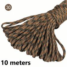 10/100m/Pc Fluorescent Color Camouflage 7-Strand Paracord, Suitable For Outdoor Multipurpose Emergency Survival Rope, Parachute Cord, Bracelet Woven, Camping, Laundry Line, Pet Leash, Durable DIY Rope - 10 Meters - View 48