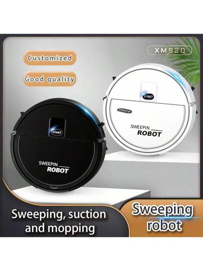 Robot Stofzuiger Cleaner Self Cleaning 1000Pa Suction Wet Dry Mopping Electric Sweeper