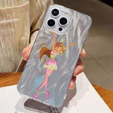 Funda para móvil con diseño de patinadora estrella, compatible con Samsung,  17,  16 Pro Max,  15 Pro Max,  13 y  12. Fabricada en TPU para una protección eficaz contra golpes y caídas. Un regalo ideal para familiares, amigos, seres queridos, parejas y para Navidad. - Pluma pequeña - Ver 3