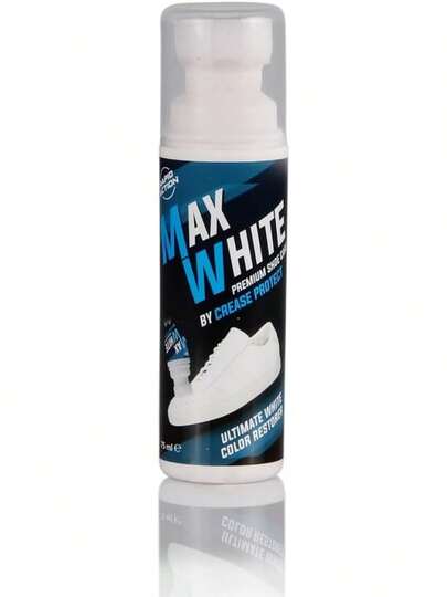 Max White Shoe Whitener |   Instant White Colour Restorer & Shoe Polish For Leather, Canvas And Trainers |   Restores Original Color |   Water-Resistant And Long-Lasting (Pack Of 1)