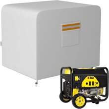 Generator Cover, 32L 24W 24H Heavy Duty Waterproof 420D -Weather Generator Cover With Storage Compatible With Most Generators 5000-10000 Watt (Gray) - Gray - View 10