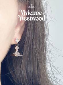 Vivienne Westwood New Petite Orb Earrings - Silver - View 6