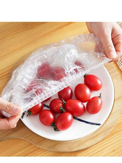 Disposable Tear-Off Cling Film Covers, Airtight Reusable Food Wrap For Kitchen, Leftover, Fridge, Fruit Storage
