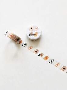 1 Roll Cute Cat Decorative Washi Tape, Suitable For Scrapbooking, Planner Decoration, Stationery - Multicolor - View 12