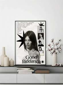 1 PIEZA Póster de Gracie Abrams - "Good Riddance" | Arte de pared minimalista de pop - Multicolor - Ver 4