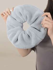 Scrunchies de cabello coreanos dulces y sencillos, no dañan el cabello, toalla turbante de secado rápido para coleta, lazos elásticos para el cabello, bandas de goma para el cabello, cuerda para el cabello - Multicolor - Ver 8