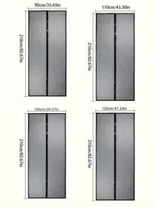 1 szt. Magnetyczne drzwi siatkowe, magnetyczne zamknięcie na drzwi, chroni przed owadami, pozwala na swobodny przepływ powietrza, wytrzymała siatka – przyjazna zwierzętom, pasuje do drzwi wejściowych, drzwi przesuwnych, moskitier, zasłon, akcesoriów do kamperów, moskitier, moskitiery, drzwi z moskitierą, moskitiera ...