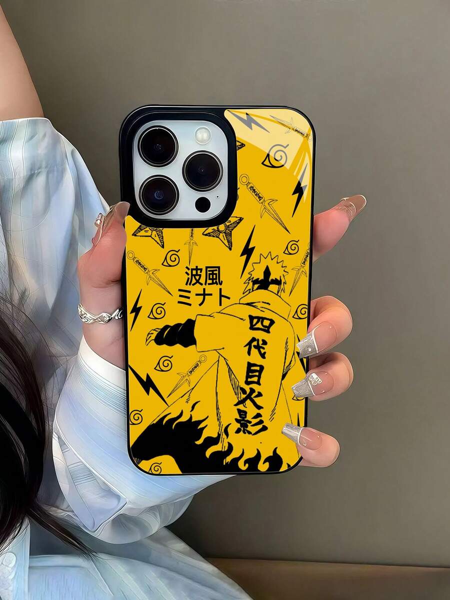 Funda para teléfono con diseño de shuriken de . Compatible con teléfonos , 17, 16 Pro Max, 15 Pro Max, 13 y 12. Fabricada en TPU para una protección eficaz contra golpes y caídas. Un regalo ideal para familiares, amigos, seres queridos, parejas y para Navidad. - Negro - Ver 1