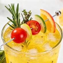 10 Pcs Metal Cocktail Picks, 4.17 Inch Stainless Steel Reusable Toothpicks Skewers Drinks Garnish Martini Olive Appetizers Bar Accessories - Bạc-10 chiếc - Xem 4