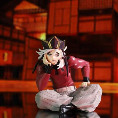 D/Emon S/Layer Upper Moon Two Sitting Posture Figure - Official Authorized High-Detail Collectible, Desktop Decoration, Anime Fan Birthday Gift And Must-Have Collection