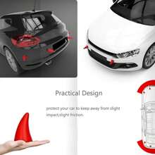 Devil Horns For Car, Car Devil Horns, 3D Car Styling Devil Horns Sticker, Halloween Motorcycle Car Roof Decoration Accessories, Black/Red Devil Horn Anti-Collision Protector (Black) - 黑色 - 查看 4