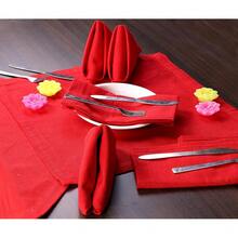 12-Pack 1OO% Cotton Dinner Napkins Best For Valentines Day Easter Spring Gift Gifts 18 By 18-Inch Soft Absorbent Comfortable - Ideal For Events And Regular Use - Red,18x18EveryDayNapkin,Red - 紅色 - 查看 5
