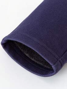 mini bala Jeggings forrados de felpa para niñas Invierno 2025, pantalones con aspecto de mezclilla suave y cálido