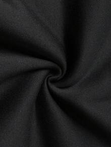 Sudadera casual de hombre de unicolor con bolsillo y cordón, forrada térmicamente para otoño/invierno, sudadera con capucha de felpa francesa, ropa de estar en casa casual, ropa esencial de calle, ropa de gimnasio - Negro - Ver 3