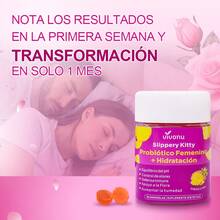 VIVONU Caramelos blandos probióticos femeninos más caramelos blandos hidratantes, caramelos blandos de equilibrio femenino, caramelos blandos probióticos con sabor a piña viginal salud vaginal femenina, equilibrio de pH de levadura - 3 botellas - Ver 3