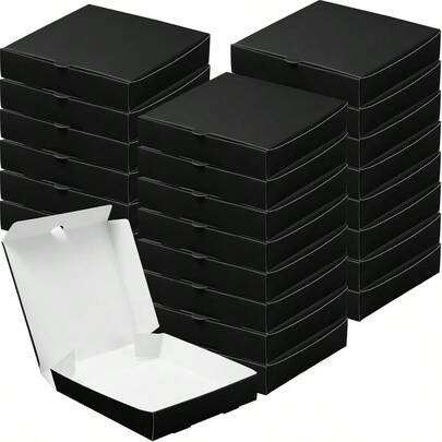 24 Pcs Mini Pizza Pizza Boxes Disposable Brown Small Dessert Boxes For Party Favor Decorations For Cake Cookies Party Favor Browngift.