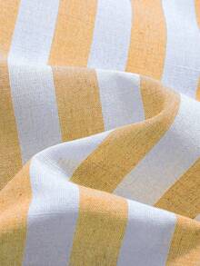 青少年男童休闲条纹长袖翻领衬衫，时尚百搭通勤简约韩版风格