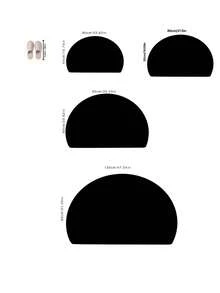 1pc Semi-Circle Coconut Fiber Entrance Mat, Decorative Doormat For Entryway, Bedroom, Kitchen, Bathroom, Floral Pattern, Durable Polyester