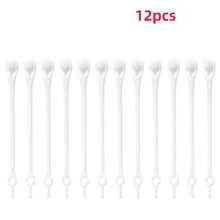 12 قطعة/مجموعة أربطة أحذية مرنة بدون ربط، تصميم إبداعي مصنوع من السيليكون الناعم، مناسبة لجميع المواسم وجميع الأعمار، تناسب أي أحذية، ضروريات يومية