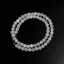 1 串天然白玛瑙圆珠，多种尺寸可选 4/6/8/10/12 毫米，优雅时尚多功能 DIY 珠宝制作隔珠，适用于手链、项链、吊坠、配饰