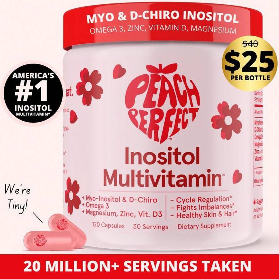 Inositol Multivitamin -  Myo-Inositol, D-Chiro Inositol, Omega 3 Fitness Healthcare - 2 chiếc - Xem 1