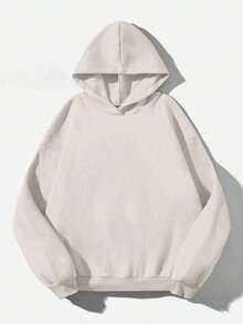 Sudadera  SudaderaschristmasAttitoon Casual Minimalist Navy Blue Hooded Long Sleeve Loose Fit Thick Sweatshirt For Women, Suitable For Autumn/Winter,FallLoose And Comfortablewinter Clothes For Women>Sweatshirtswinter Clothes For Women>Sweatshirts - 杏 - 查看 2