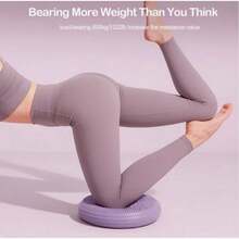 Trintion Core And Balance Training Inflatable Air Cushion - PVC Texture Yoga Mat, Improving Ankle Stability, Portable Home Fitness Equipment - Purule - View 3