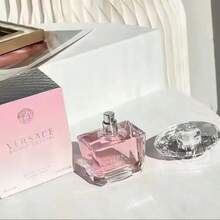 Versace Bright Crystal Eau De Toilette EDT Natural Spray Long Lasting Refreshing Floral Perfume For Girls 3.0 Oz 90ml - 花卉印花 - 查看 4