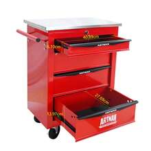 Double Door Clapboardl Multifunctional Tool Trolley - Black & Red (BLAK&RED) - Multicolor 10 - View 7