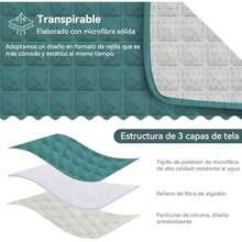 Fundas para Sillones 3 Piezas,Cubre Salas Impermeables Antiararañazos Antideslizantes Lavables para Sofá,Tejido súper Suave y elástico con Hebilla Ajustable,Funda para sofá para Mascotas(Azul Eléctrico) - Multicolor - Ver 4