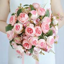 1/80 Peças Flores de Peônia de Seda Artificial, Plantas Falsas, Decoração para Casa, Restaurante, Sala de Estar, Jardim Externo, Presente do Dia das Mães, Presente de Aniversário, Presente de Formatura, Temporada de Casamento, Arranjo Floral, Adereços de Fotografia, Vaso, Parede de Flores, Guirlanda, Buquê de Noiva, Decoração de Casamento, Materiais DIY para Guirlanda, Decoração de Festa de Aniversário, Acessórios de Decoração Doméstica, Dia dos Namorados