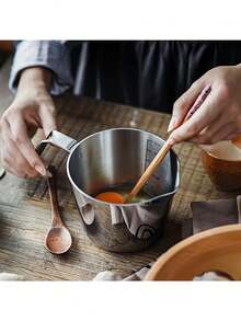 600ml/20oz Durable 316 Stainless Steel Multipurpose Measuring Cup - Suitable For Cooking, Baking, Coffee, Tea - Commercial & Home Kitchen Use - Easy Clean Design, Cooking Measure Cup, Baking Essential, Ergonomic Handle, Polished Surface, Material - Multicolor - View 6