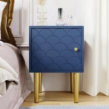 Bedside Table, Nightstand, Side Table, Navy Blue, Sofa Table Suitable For Every Bed And Room - H50/W35/D35 Cm - Blue 1 - View 12
