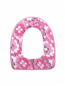 1个防水通用花瓣形马桶座垫，座垫，粘扣式座套，家用马桶座垫 - 彩色 - 查看 14