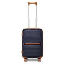 Lightweight PP Hard Shell Suitcase Luggage 20in Cabin Carry On 24in Medium Check In 28in Large Check In 3 Piece Set Spinner Wheels TSA Lock Travel - Navy Blue - View 15