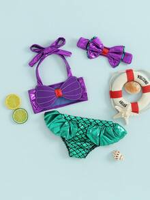 Baby Girls Beachwear - Green - View 2